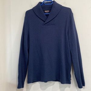 Michael by Michael Kors Long Sleeve Cotton Sweater/ Top Navy Blue/ Blue  L